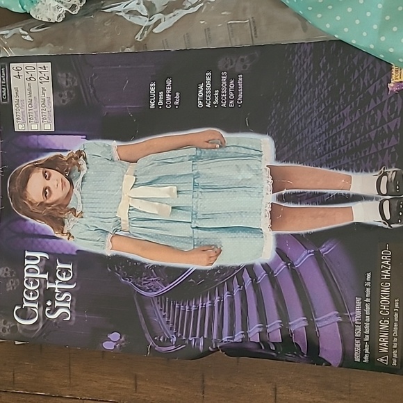 Forum Novelties Creepy Sister The Shining Costume size Child Small - Picture 2 of 6